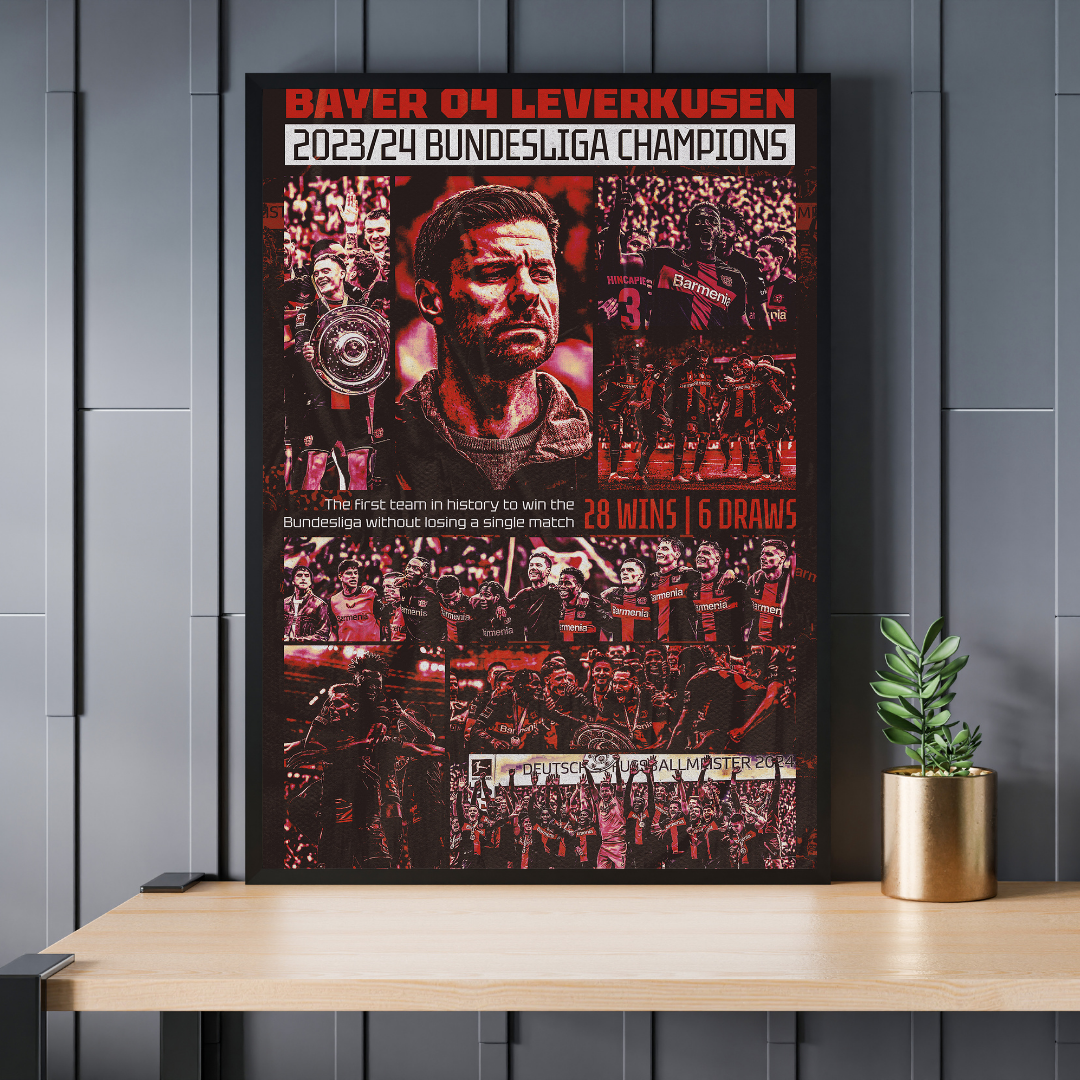 Bayer Leverkusen "The Invincibles" | Historic Poster