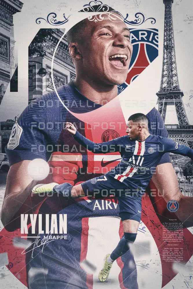 Kylian Mbappe ’Paris’| Poster