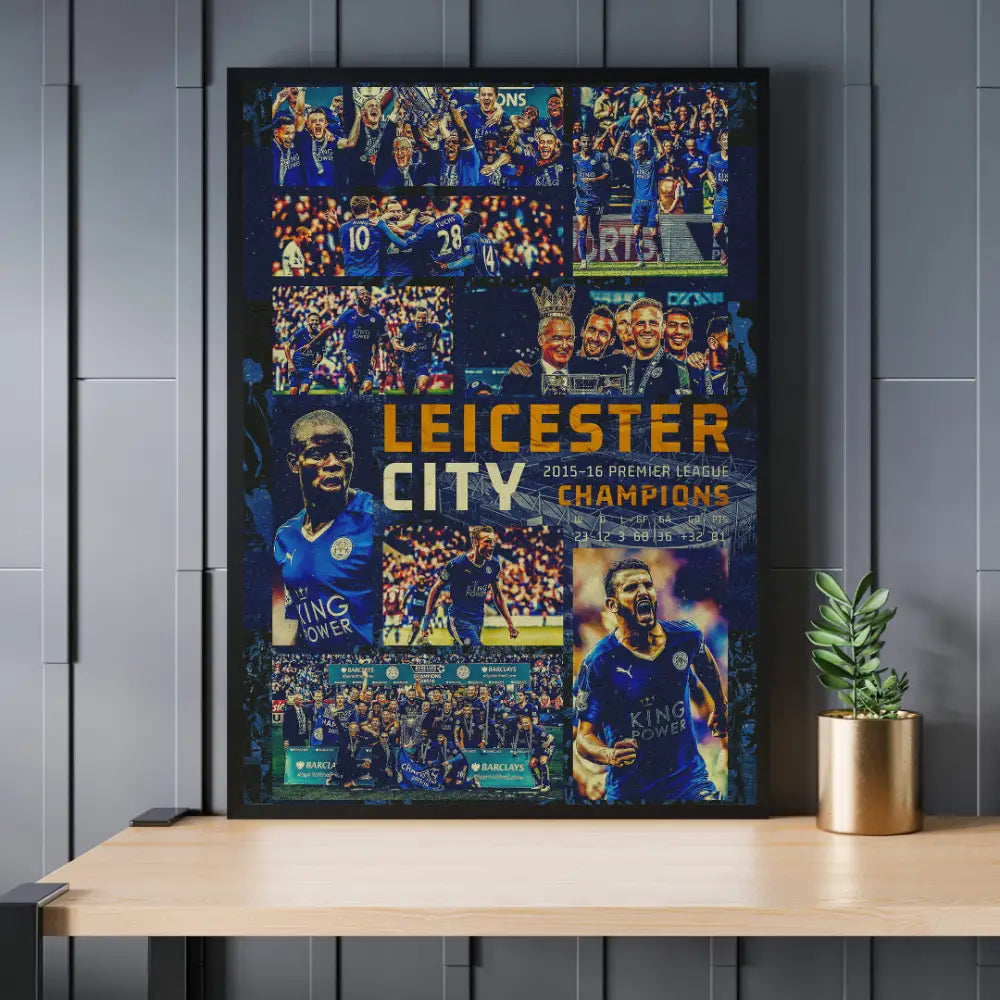 Leicester City Premier League Win 2015 | Historic Poster